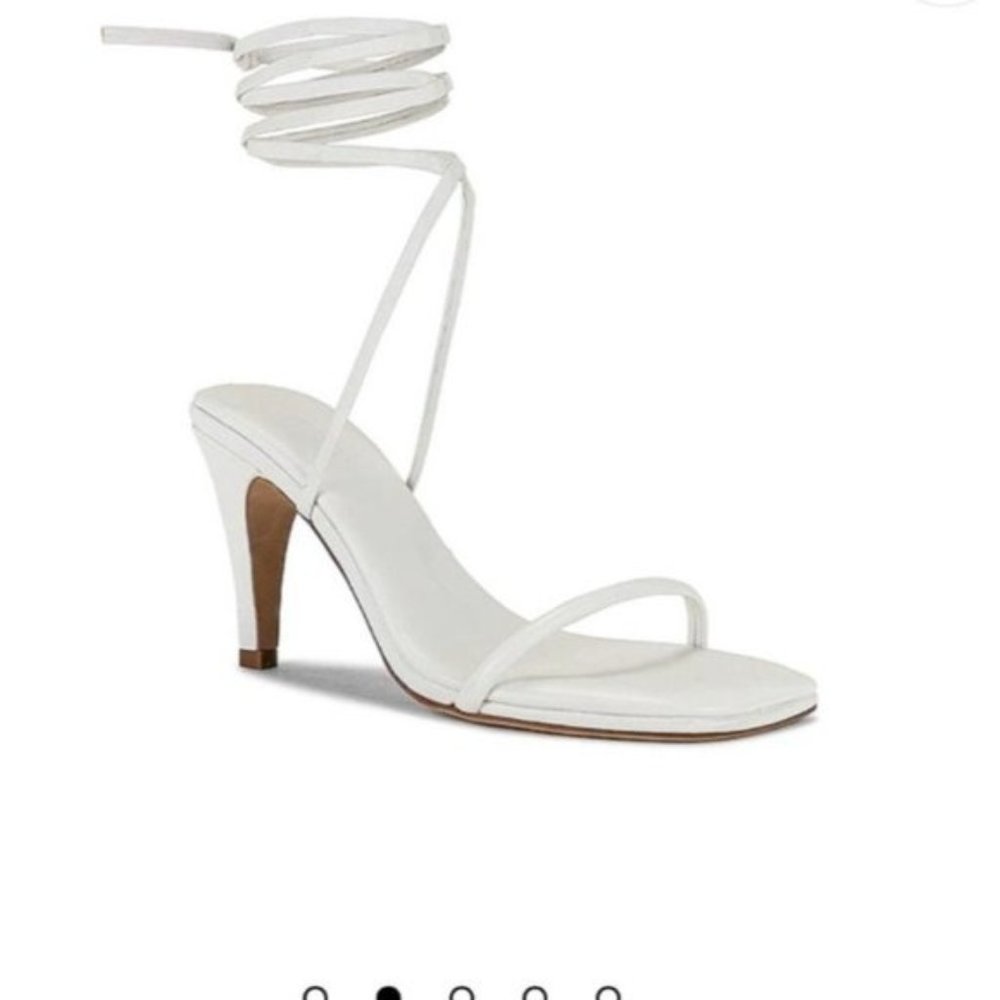 Tony Bianco Jenna Sandal in White Sheep Nappa